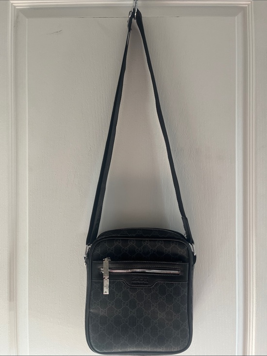 Gucci Other - Gucci Black Monogram Zip-Front Crossbody